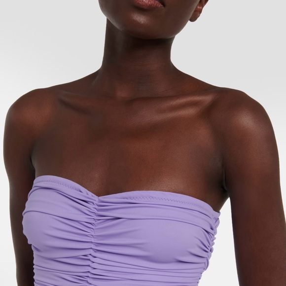 Norma Kamali Slinky Marissa One Piece Size XL in Purple NWT - Picture 3 of 11